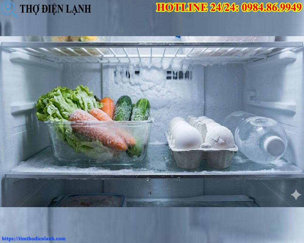 Ngăn Mát Tủ Lạnh Bị Đóng Đá Cứng Ngắc