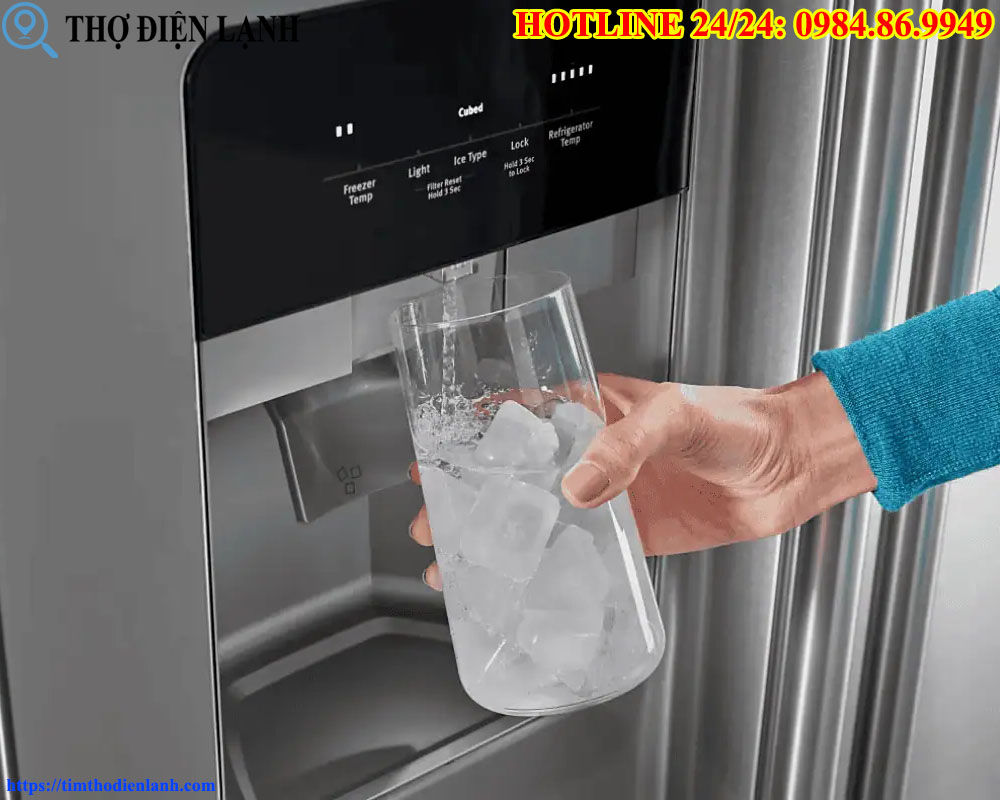 Tủ Lạnh Side-by-Side Bị Kẹt Đá, Rỉ Nước Ra Cửa
