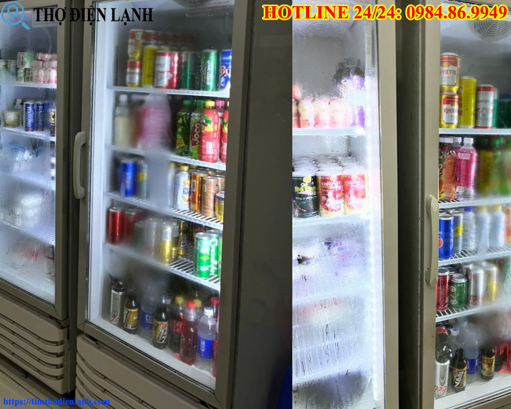 Tủ Mát Đổ Mồ Hôi, Đọng Sương Mờ Kính