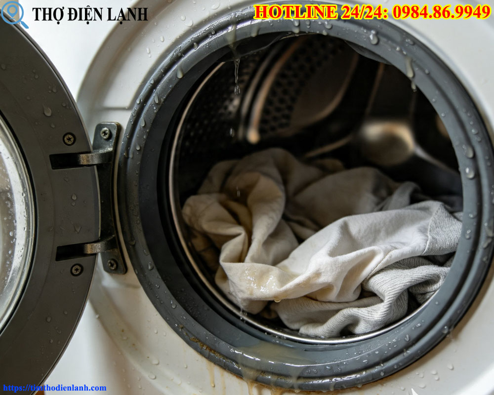 máy giặt cửa ngang vắt không khô