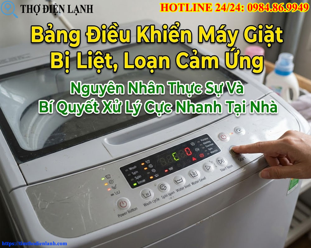Bảng Điều Khiển Máy Giặt Bị Liệt, Loạn Cảm Ứng