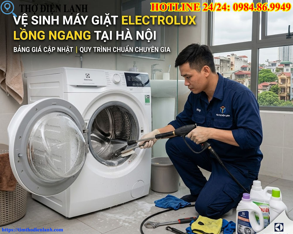 Bảng Giá Vệ Sinh Máy Giặt Electrolux Lồng Ngang Tại Hà Nội