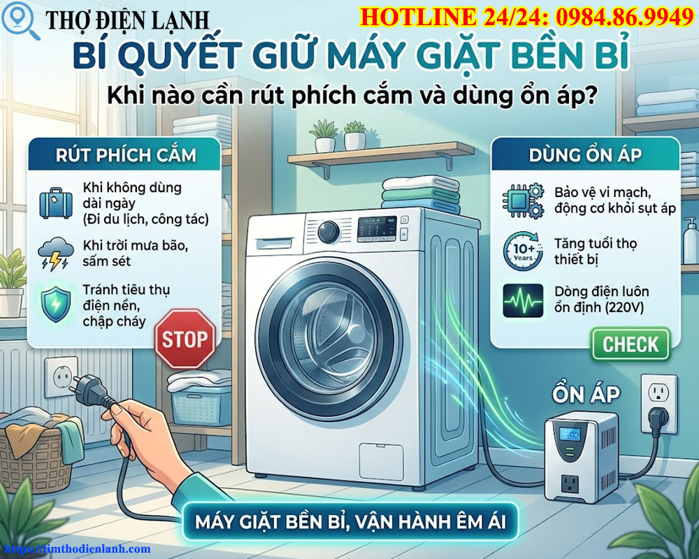 Bí quyết giữ máy giặt bền bỉ