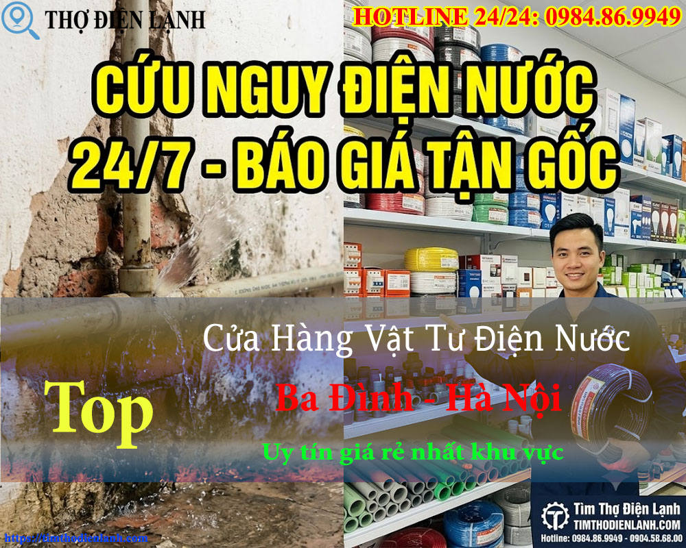 Các Đại Lý Vật Tư Điện Nước Uy Tín Nhất Quận Ba Đình