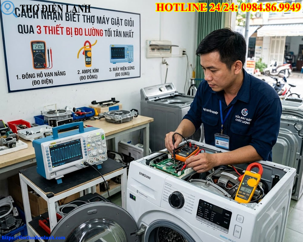 Cách Nhận Biết Thợ Máy Giặt Giỏi Qua 3 Thiết Bị Đo Lường Tối Tân Nhất