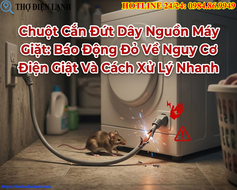 Chuột Cắn Đứt Dây Nguồn Máy Giặt