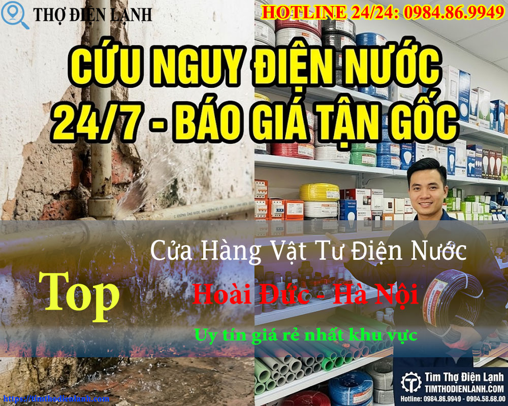 Cửa Hàng Vật Tư Điện Nước Hoài Đức Hà Nội Uy Tín Nhất