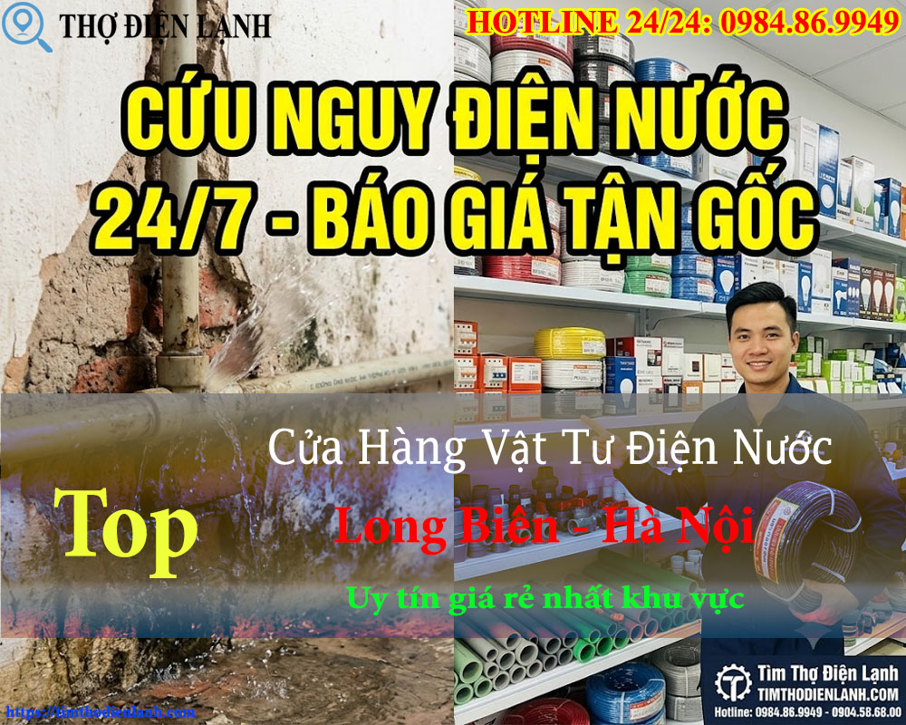Cửa Hàng Vật Tư Điện Nước Quận Long Biên