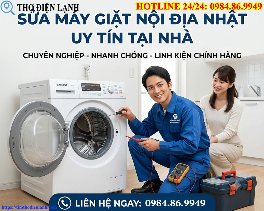 Địa Chỉ Sửa Máy Giặt Nội Địa Nhật Uy Tín