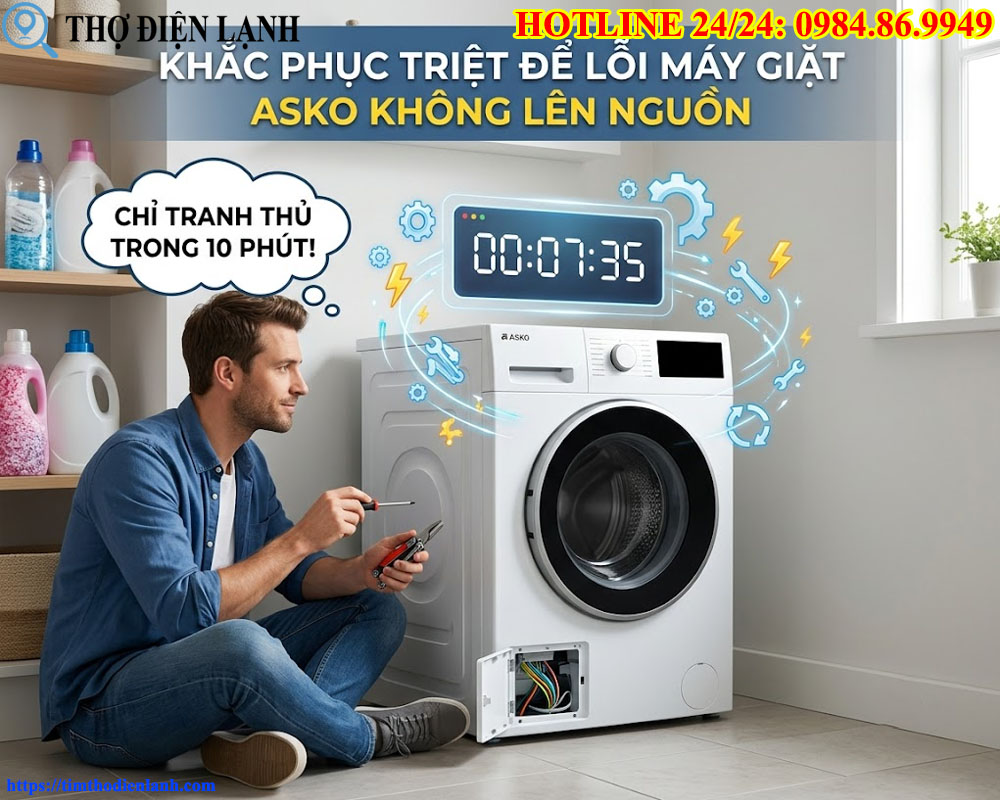 Máy Giặt Asko Không Lên Nguồn