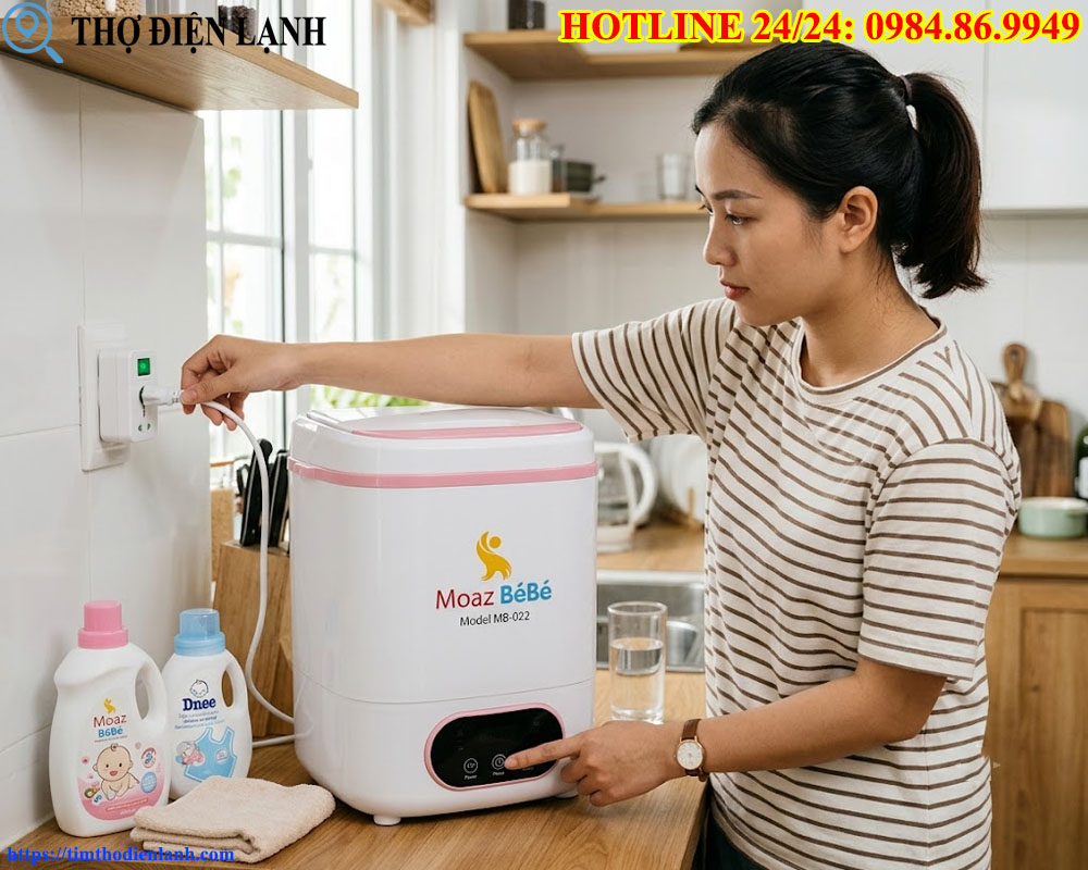 Máy giặt Moaz BéBé không lên nguồn