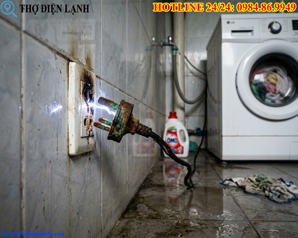 Phích Cắm Máy Giặt Bị Lỏng, Rỉ Sét