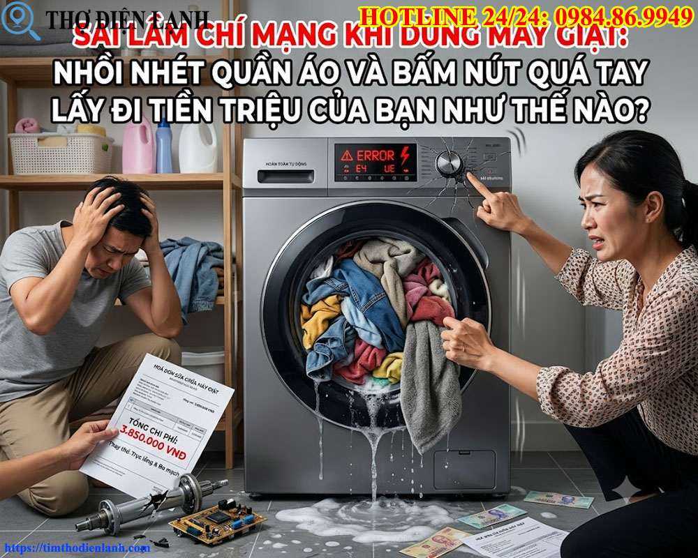 Sai Lầm Chí Mạng Khi Dùng Máy Giặt