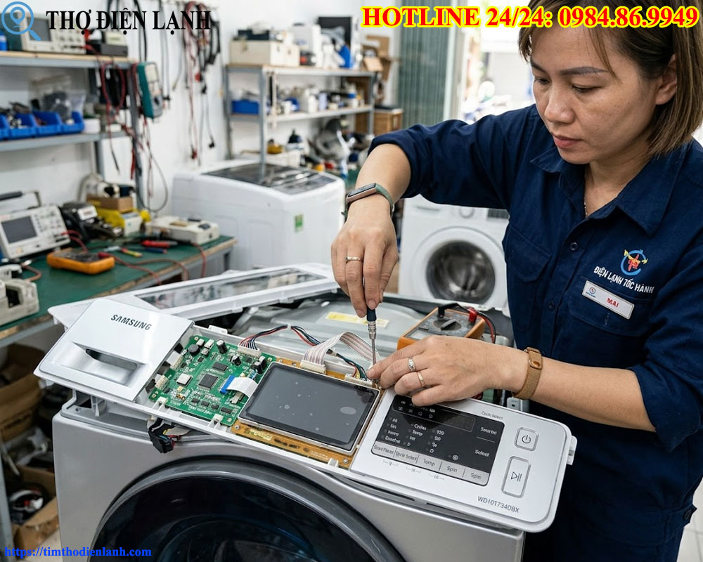 Sửa Lỗi Máy Giặt Liệt Phím Bấm