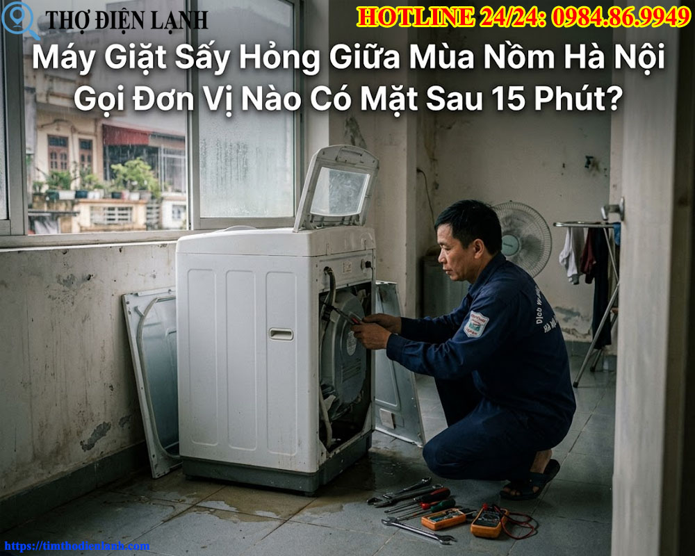 Top đơn vị Sửa Máy Giặt Sấy Hà Nội