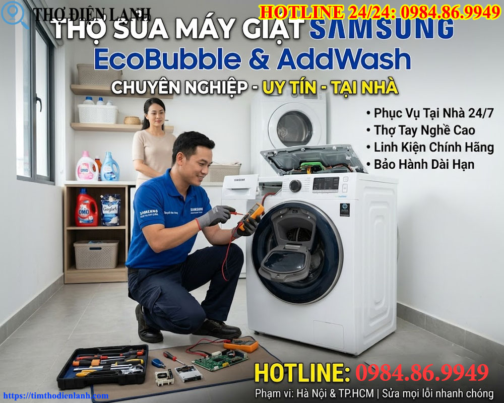 Trung Tâm Sửa Máy Giặt Samsung