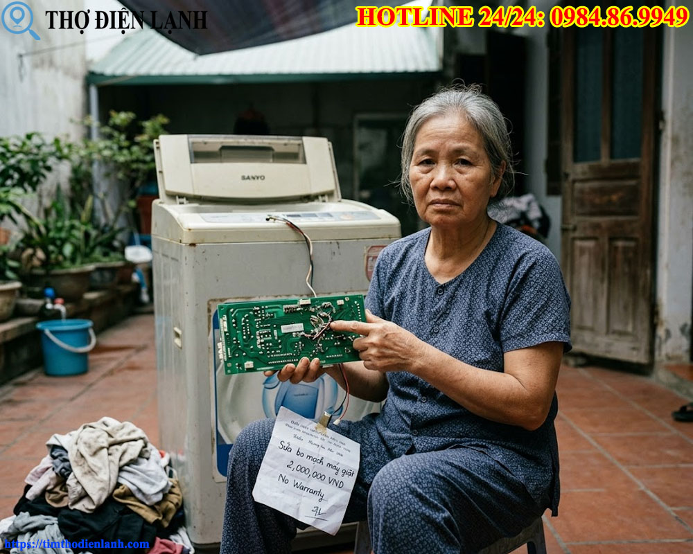 Vạch Trần Chiêu Trò Sửa Bo Mạch Máy Giặt Dỏm