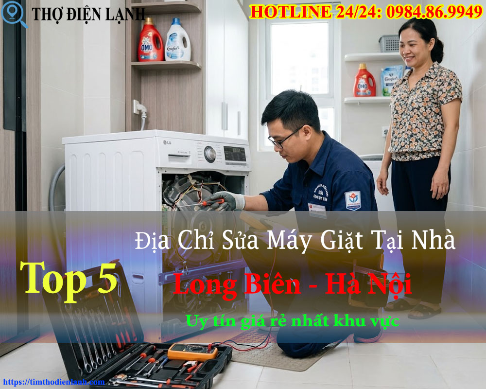 địa chỉ khắc phục sự cố máy giặt tại Long Biên uy tín