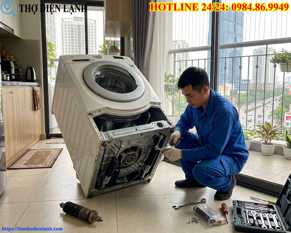 địa chỉ thay thụt nhún chống rung máy giặt tại Nam Từ Liêm, Mỹ Đình