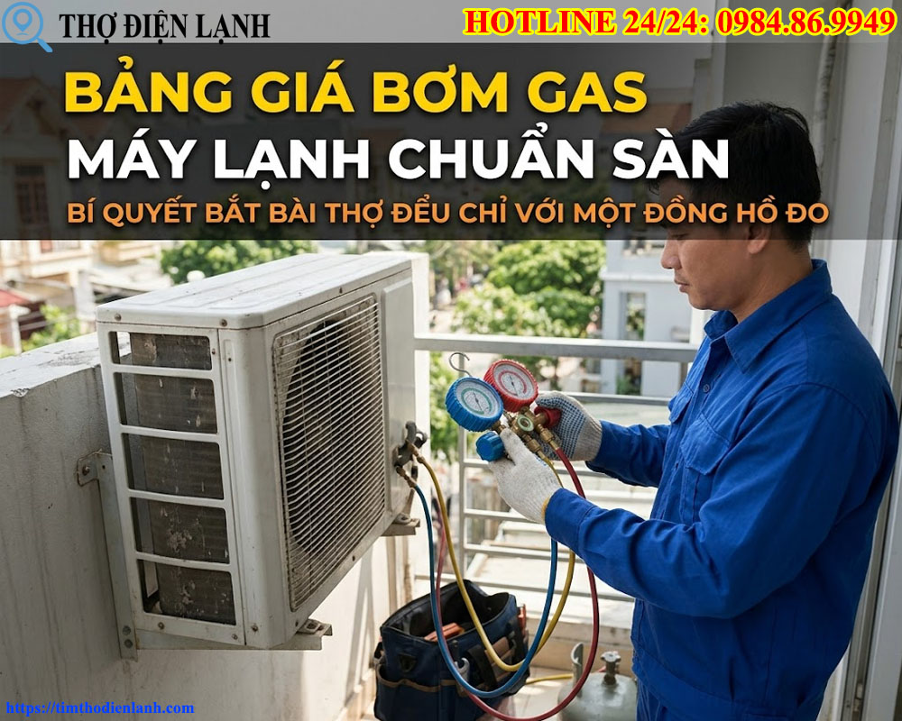 Bảng Giá Bơm Gas Máy Lạnh Chuẩn Sàn