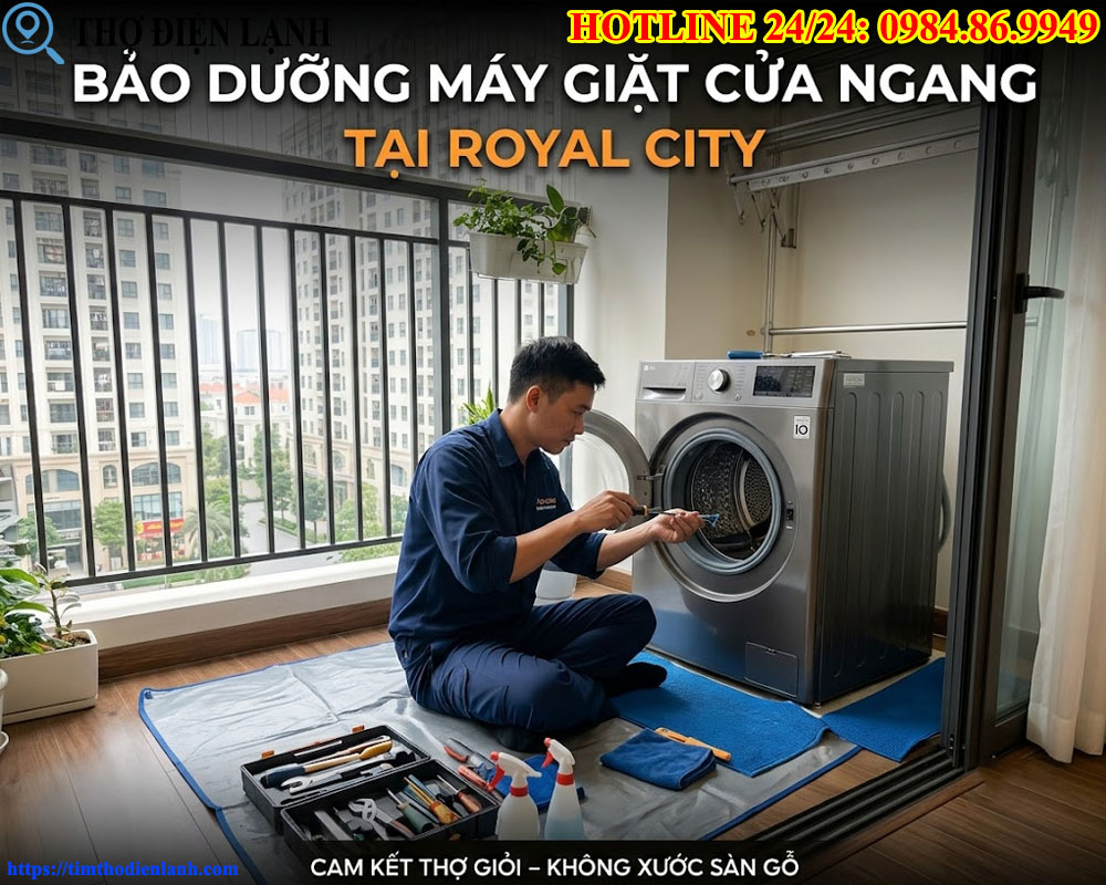 Bảo Dưỡng Máy Giặt Cửa Ngang Tại Royal City