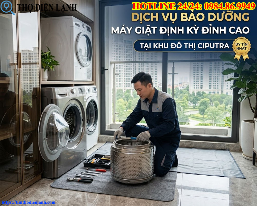 Bảo Dưỡng Máy Giặt Định Kỳ Đỉnh Cao Tại Khu Đô Thị Ciputra