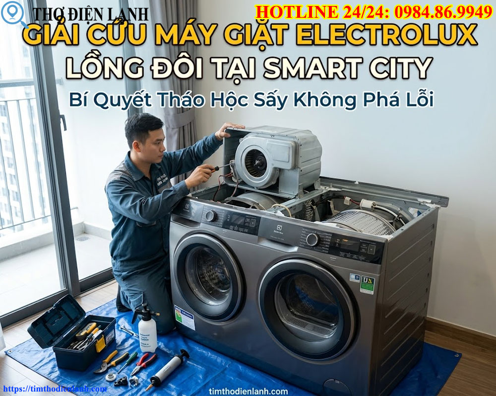 Bảo Dưỡng Máy Giặt Electrolux Lồng Đôi Tại Smart City