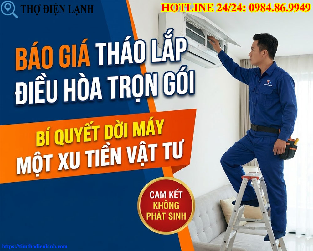 Báo giá tháo lắp điều hòa trọn