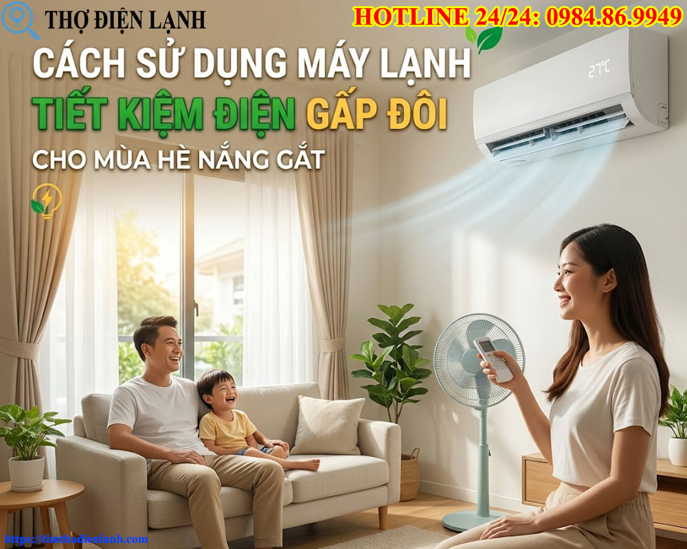 Cách sử dụng máy lạnh tiết kiệm điện