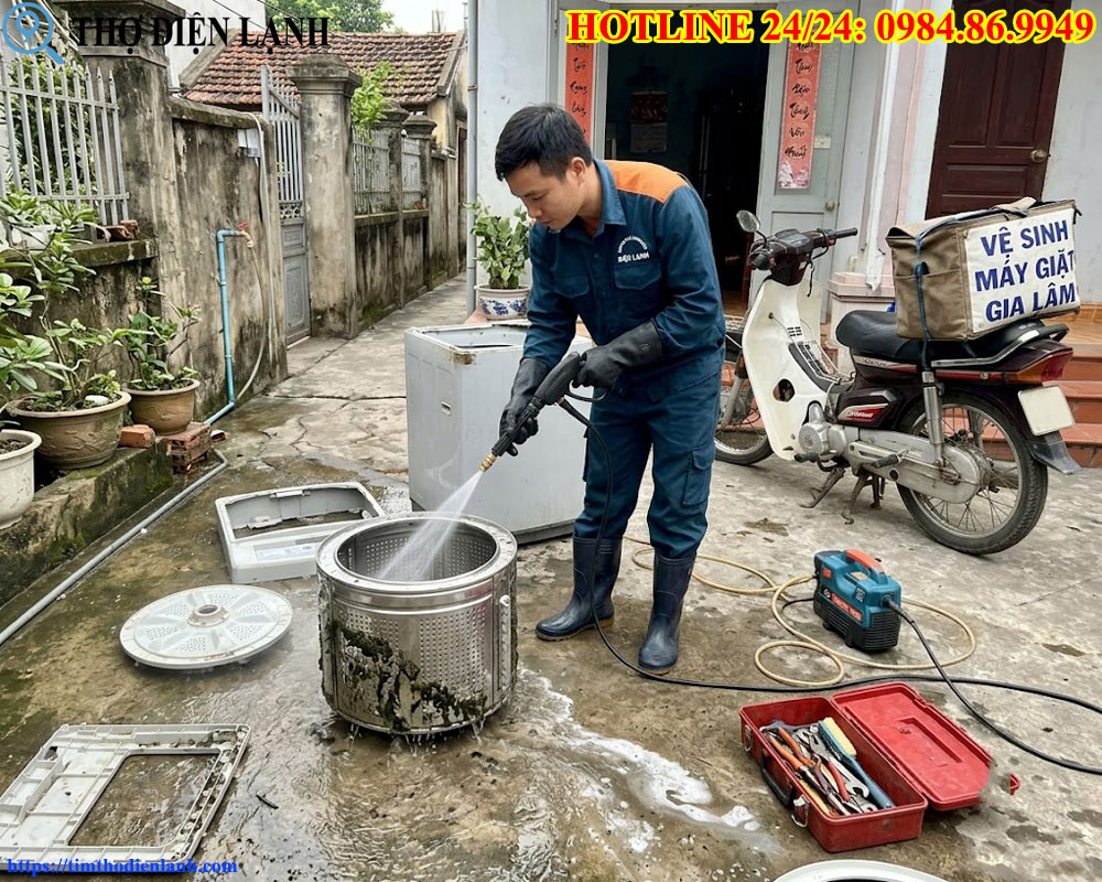 Chi phí gọi thợ vệ sinh máy giặt tại Gia Lâm