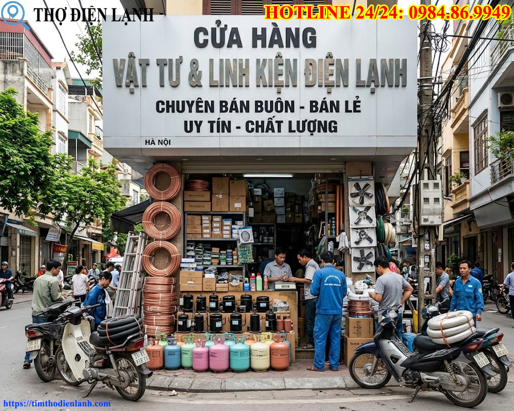 Cửa Hàng Bán Vật Tư, Linh Kiện Điện Lạnh Uy Tín Nhất Hà Nội