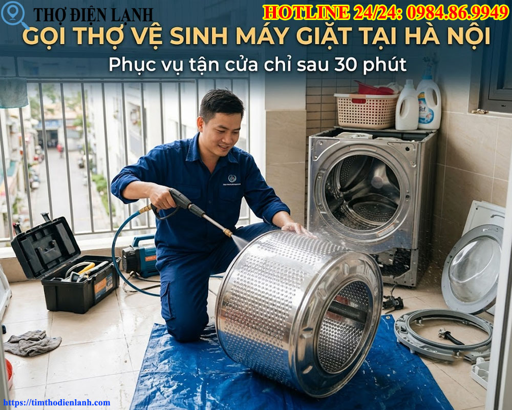 Gọi Thợ Vệ Sinh Máy Giặt Tại Hà Nội