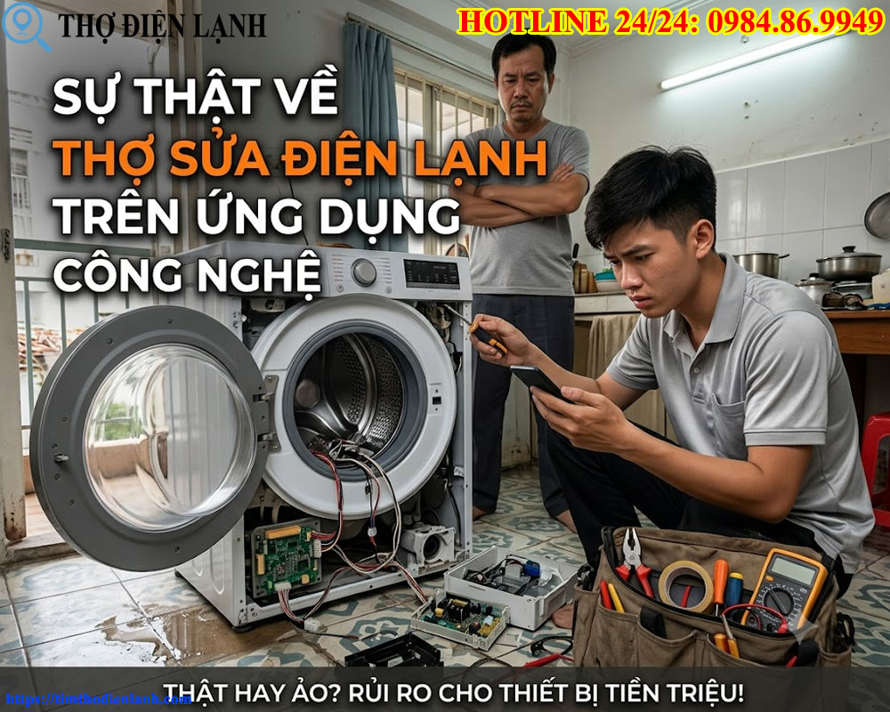 Sự Thật Về Chất Lượng Thợ Sửa Điện Lạnh Trên Ứng Dụng Công Nghệ
