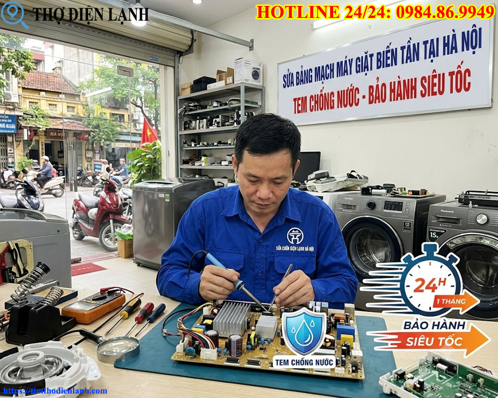 Sửa Bảng Mạch Máy Giặt Biến Tần Tại Hà Nội