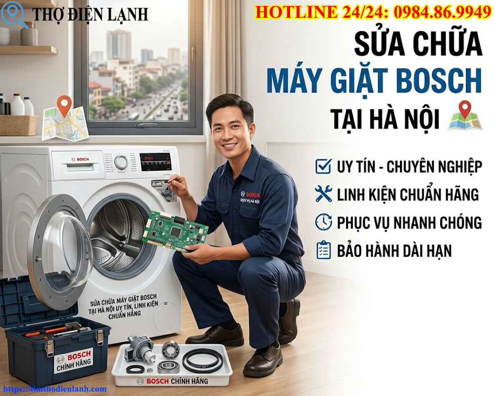 Sửa Chữa Máy Giặt Bosch Tại Hà Nội