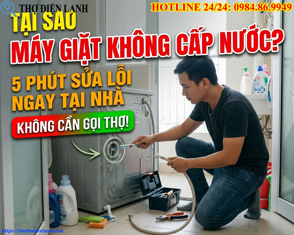 Tại Sao Máy Giặt Không Cấp Nước