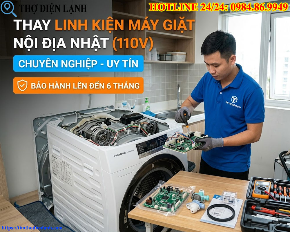 Thay Linh Kiện Máy Giặt Nội Địa Nhật