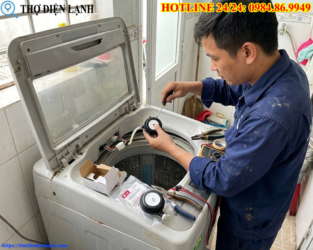 Thay Phao Áp Lực Máy Giặt Chính Hãng