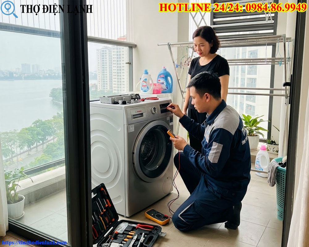 Thợ Khám Sức Khỏe Máy Giặt Nhập Khẩu Bosch Chuyên Nghiệp Khu Vực Tây Hồ