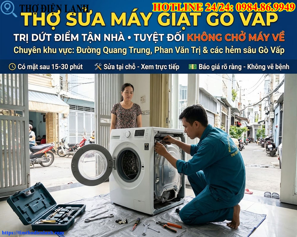 Thợ Sửa Máy Giặt Gò Vấp
