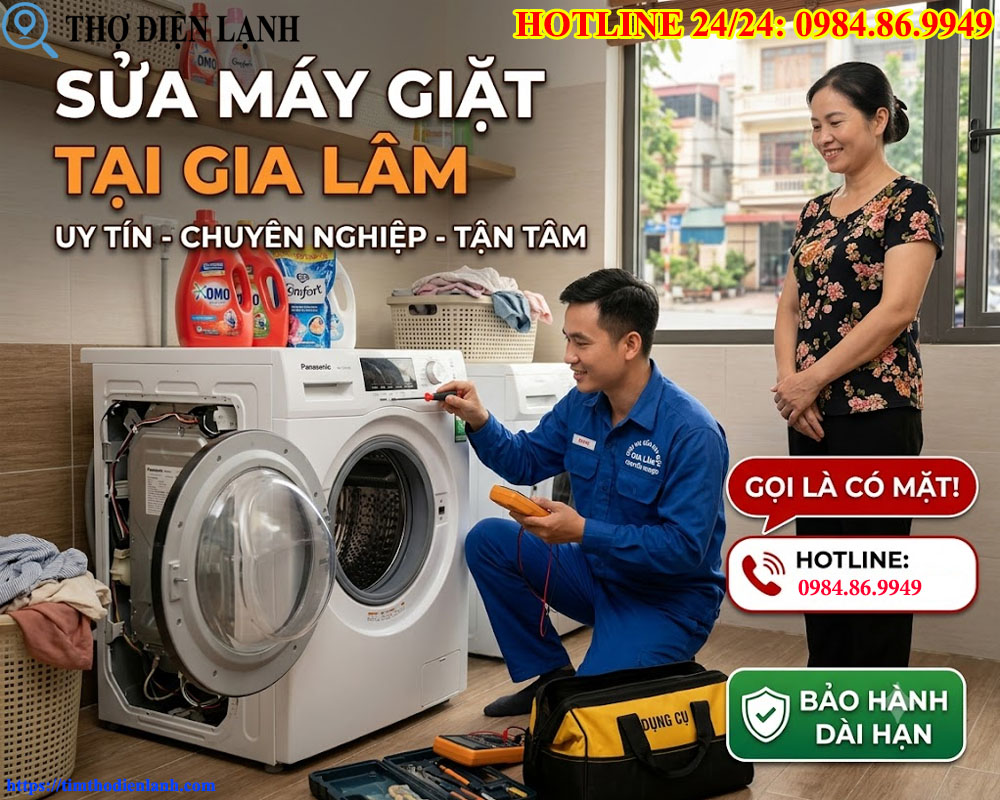 Thợ Sửa Máy Giặt Tại Gia Lâm