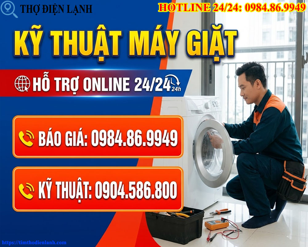 Thợ Sửa Máy Giặt Tại Quận 2 Túc Trực Căn Hộ, Có Mặt Trong 15 Phút