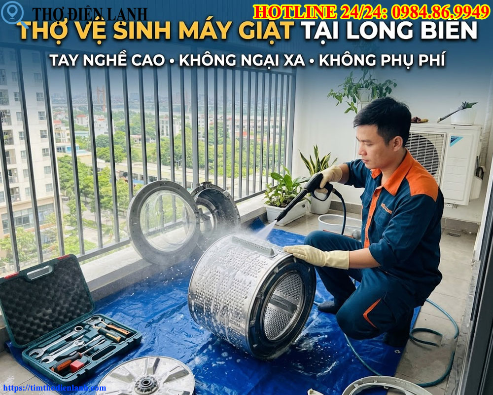 Thợ Vệ Sinh Máy Giặt Tại Long Biên