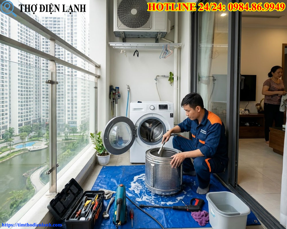 Thợ Vệ Sinh Máy Giặt tại Vinhomes Ocean Park 1, 2, 3