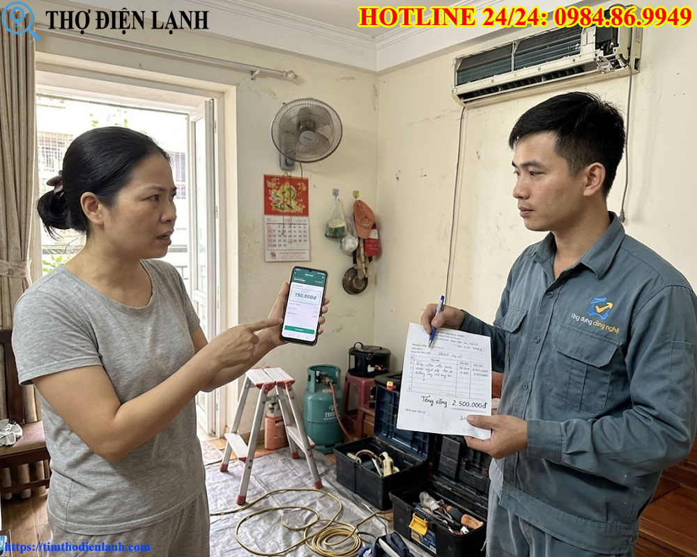 Tình trạng thợ qua App báo giá một đằng, đến nhà thu một nẻo tại Hà Nội