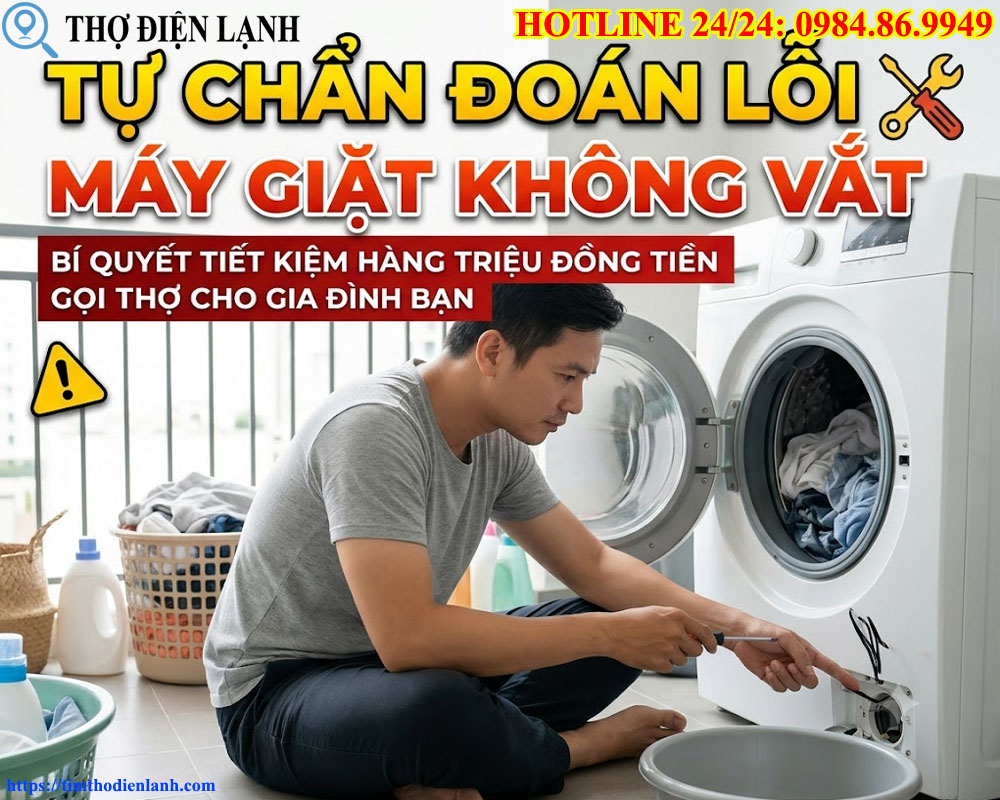 Tự Chẩn Đoán Lỗi Máy Giặt Không Vắt