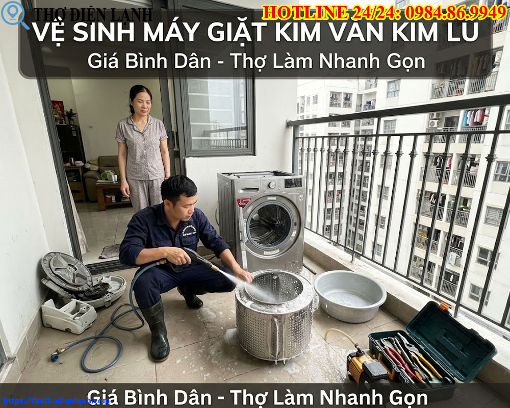 Vệ Sinh Máy Giặt Giá Bình Dân Tại Kim Văn Kim Lũ