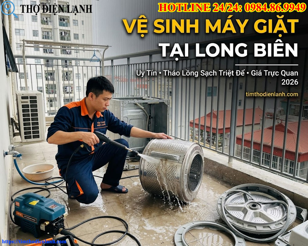 Vệ Sinh Máy Giặt Tại Long Biên