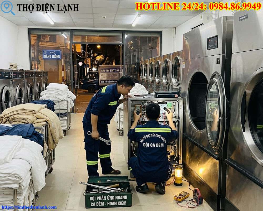 cơ sở bảo trì hệ thống giặt sấy nhà hàng, khách sạn tại quận Hoàn Kiếm