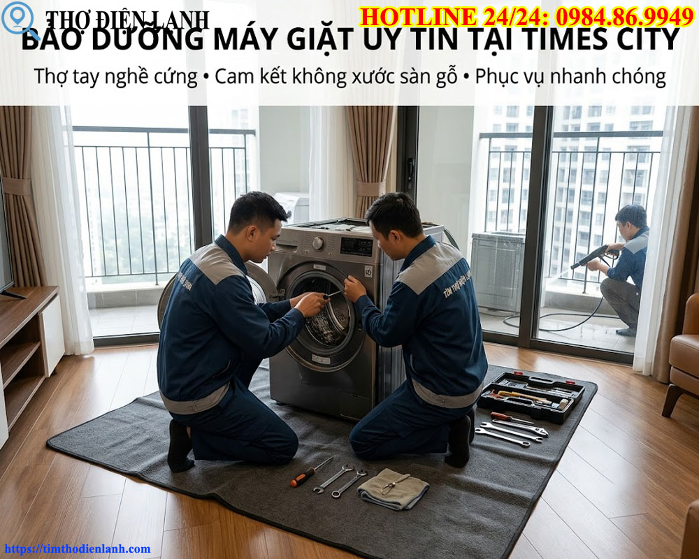 địa chỉ bảo dưỡng máy giặt uy tín khu vực Times City